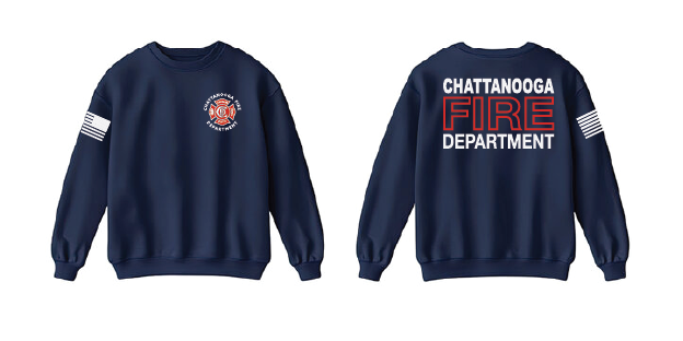 Chattanooga Fire Crewneck 100% Heavy Cotton