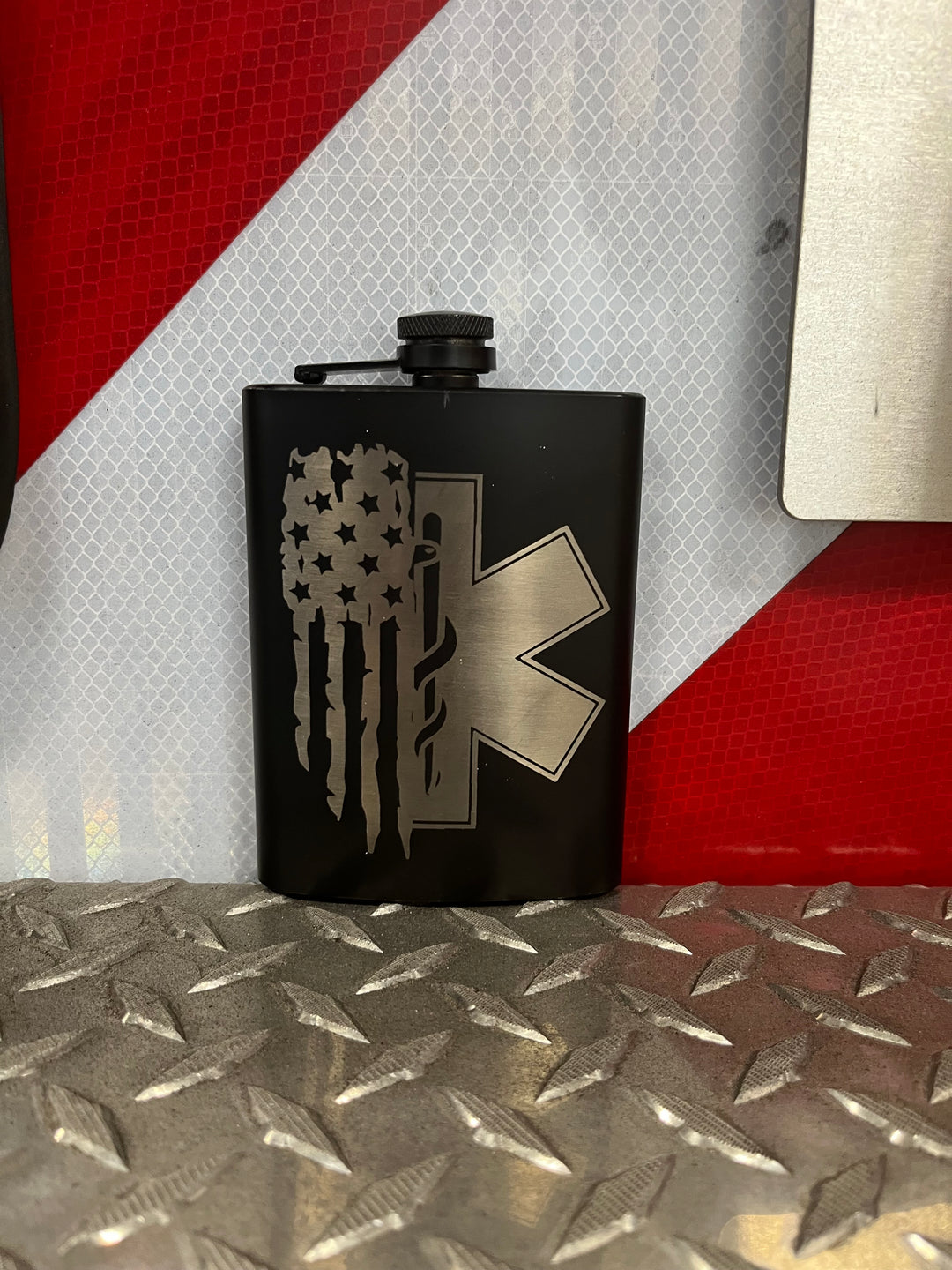 Distressed Flag Star of Life