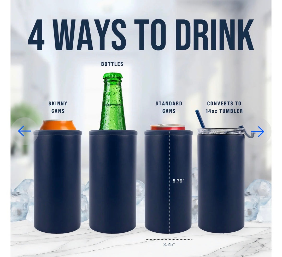 4in1 Stainless Steel Can Cooler